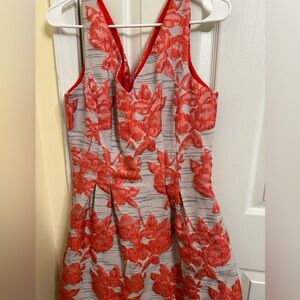 A line dress brocade